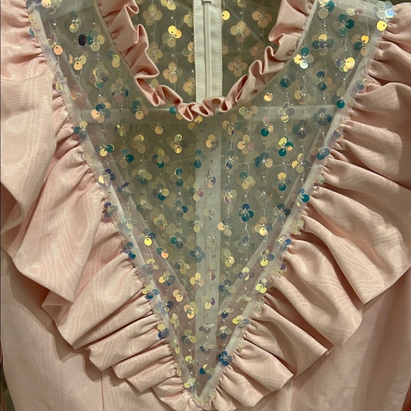 Pink Ruffled Women's Top - Picture 5 of 5